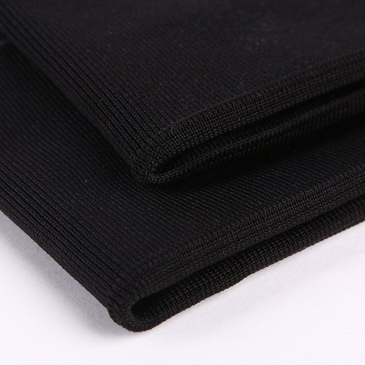 Knitted Ribbed Cuffs Sportswear Neckline Hem Thread Fabric Stretch Fabric Clothing Accessories New Plain Machine Ribbed