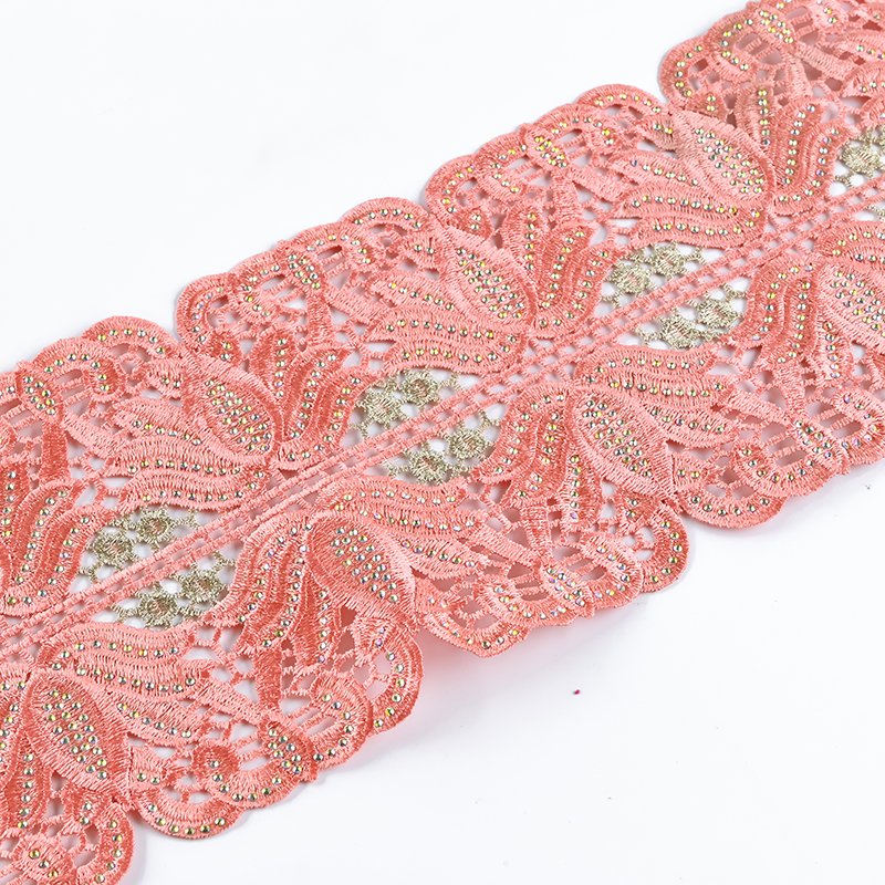 Nigerian Two-Tone Gold Lace Trim Robe Wedding Accessory with Hot Powder Multi-Color Gold Thread for Girls and Boys