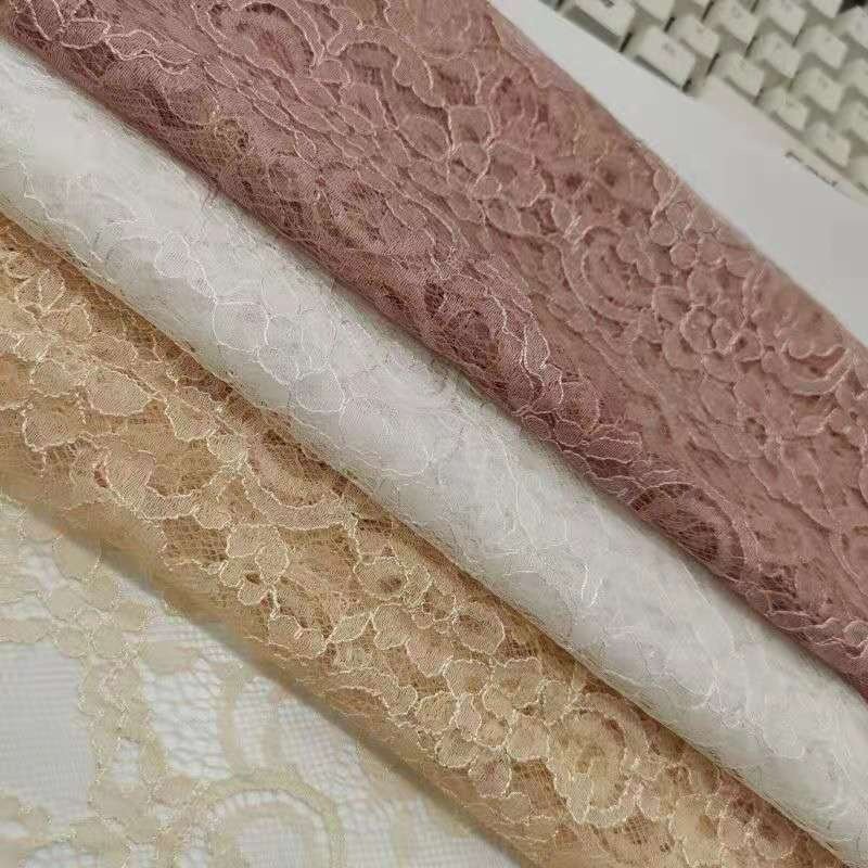Modern Style Design White Width 150 Cm Nylon Lace Fabric Used For All Kinds Of Clothing Underwear Wedding Accessories