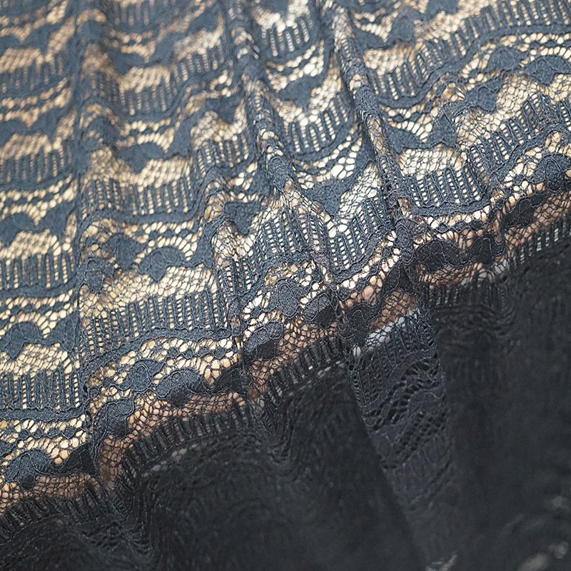 Wholesale High Quality Black African French Net Tulle Lace Fabric For Party Dress