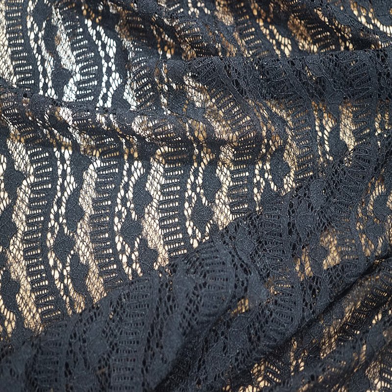 Wholesale High Quality Black African French Net Tulle Lace Fabric For Party Dress