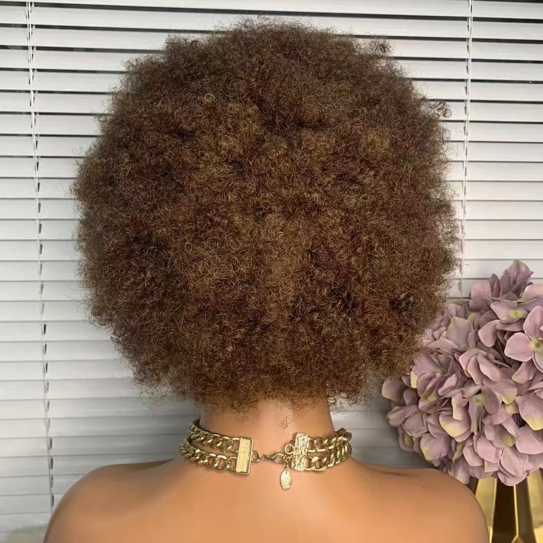 Perruque Pixie Cut Wig Human Hair ,Curly Bob Short Pixie Cut Lace Wig, Afro Kinky Curly Wig For Black Women Lace Frontal Wigs