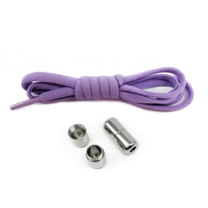 No tie Shoelaces Round Elastic Shoe Laces For Kids and Adult Sneakers Shoelace Quick easy lock Shoelaces