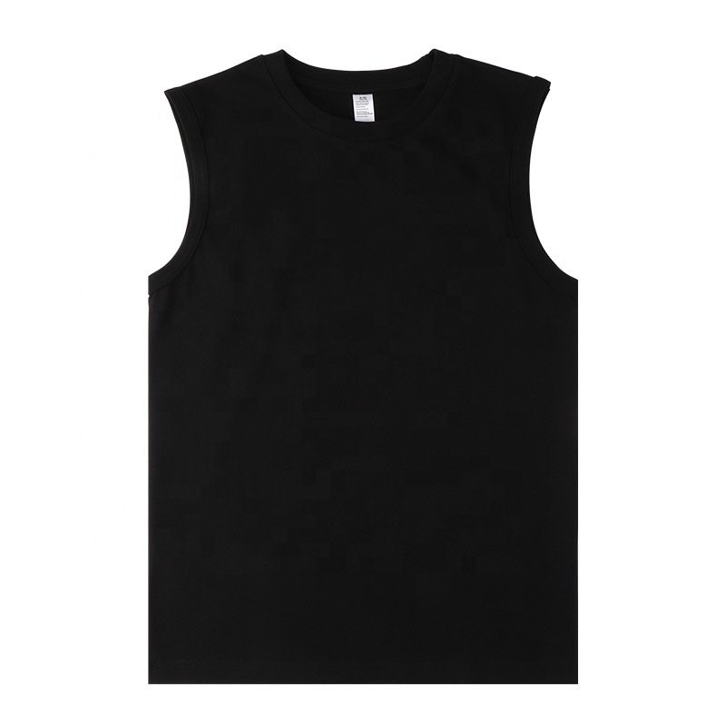 TT01 Factory High Quality Casual Sports 100% Cotton Solid Color Undershirts Men's Ribbed Tank Tops