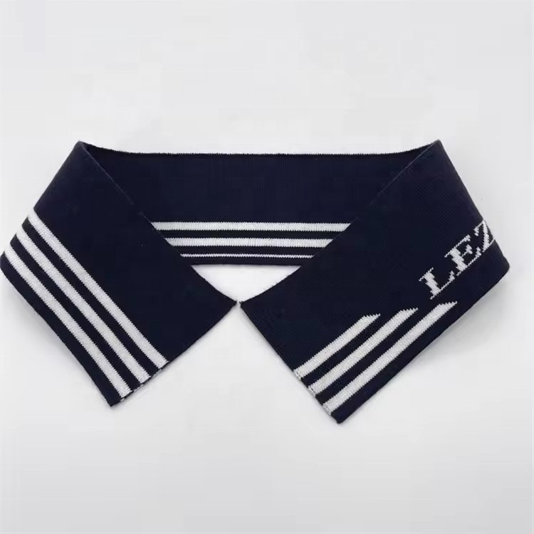 Custom high quality Ribbing knit rib knitted collar fabric