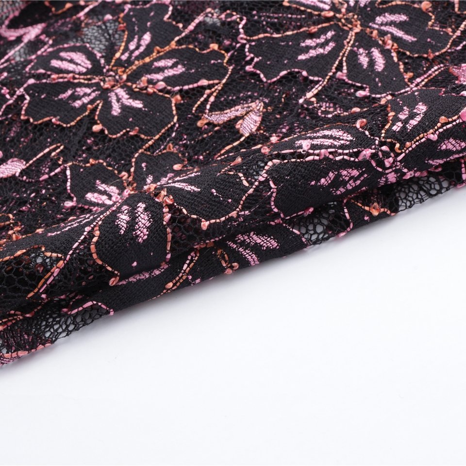 New Style Lower Price Fashion Nylon Polyester Stretch Jacquard Lace Fabric For Dress