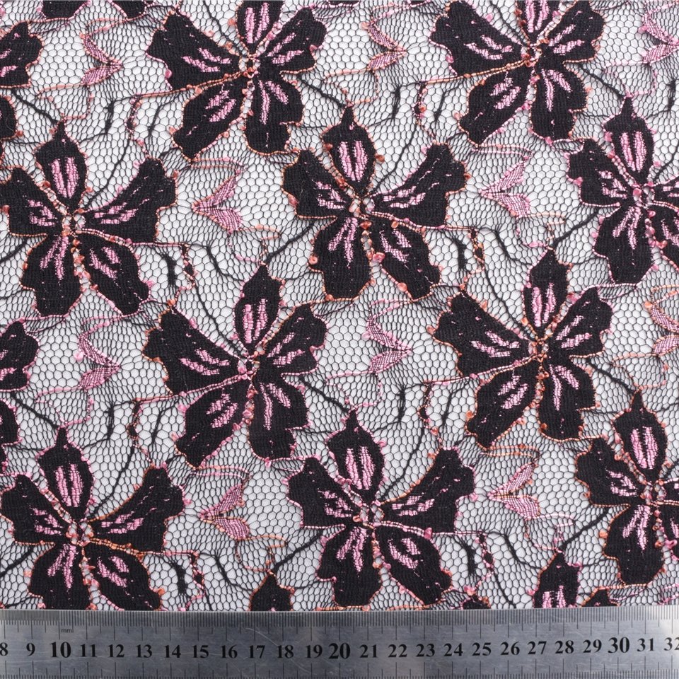 New Style Lower Price Fashion Nylon Polyester Stretch Jacquard Lace Fabric For Dress