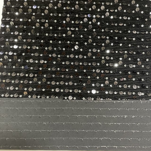 Fashion design textile luxury stripe velvet sequin embroidery fabric for girl party dress