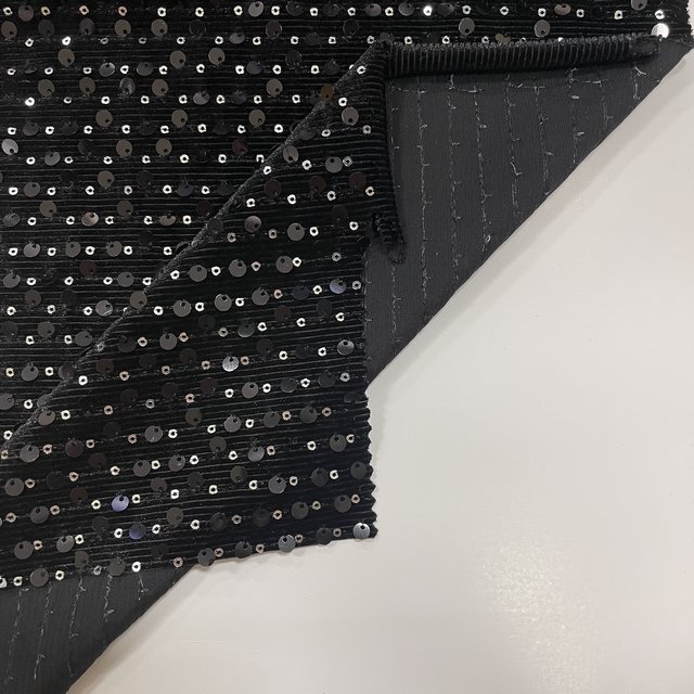 Fashion design textile luxury stripe velvet sequin embroidery fabric for girl party dress