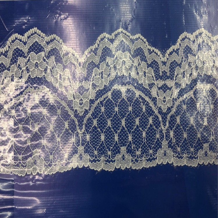 Nylon Elastic 4cm 5cm Floral Lace Trim for Wedding Decoration Garment Coffin