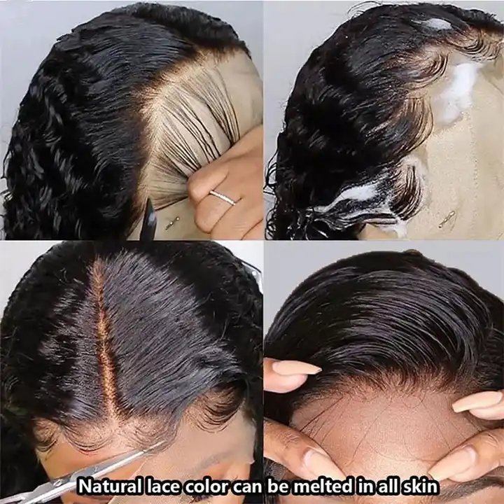 250 Density Deep Wave Frontal Wig 13x4 13x6 HD Lace Front Wigs Cuticle Aligned Raw Human Hair Wigs Wholesale Vendors