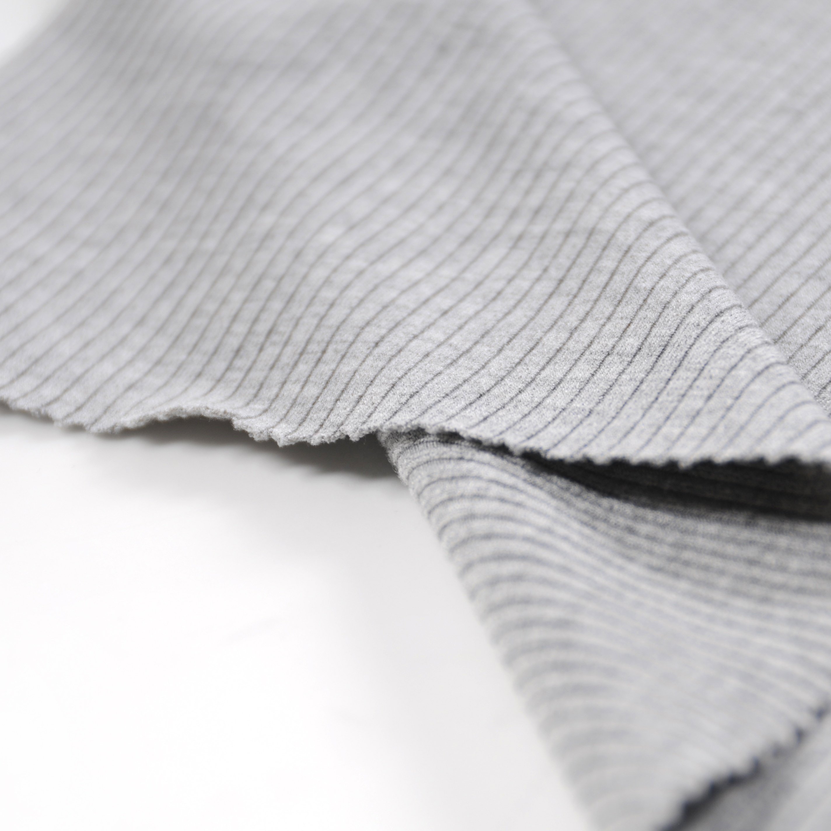 CHEAP PRICE HOT SALE TR SPANDEX 4*2 RIB GRS POLY LENZING VISCOSE SPANDEX A KNIT RIB FABRIC MELANGE SOFT HAND FEEL FOR GARMENT
