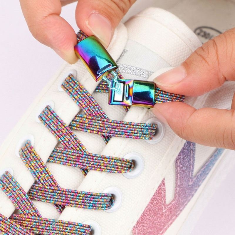 Elastic shoelaces Sneakers Magnetic Lock Shoelaces Man Women's Sports Shoes Accessories lazy Flat Shoe laces magnetic shoelaces