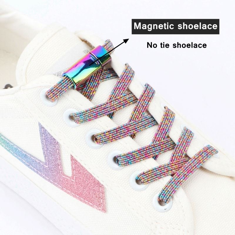 Elastic shoelaces Sneakers Magnetic Lock Shoelaces Man Women's Sports Shoes Accessories lazy Flat Shoe laces magnetic shoelaces