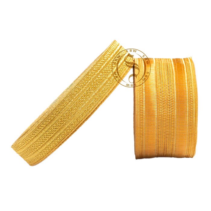 Traditional Maritime Uniform Braid Lace for Authentic Look Gold Wire Embroidered Braid Lace for Uniforms