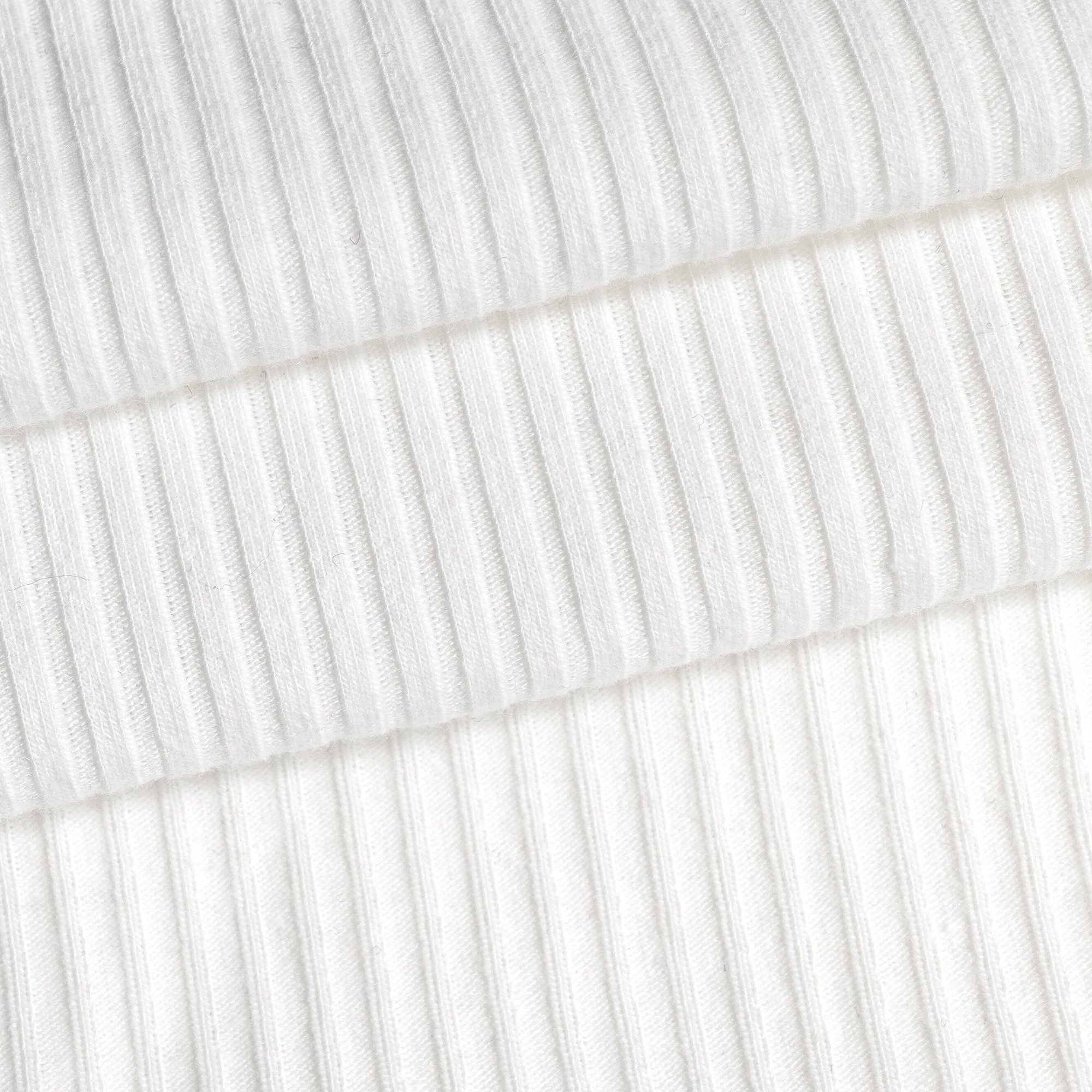 Custom Plain Dyed Breathable Polyester Viscose Spandex Elastane Knitted Stretch 4x2 Rib Fabric For Clothing