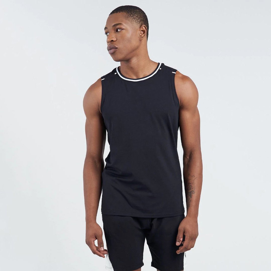 Wholesale Custom Logo Comfortable Solid Color Men Casual 100% Cotton Breathable Tank Tops
