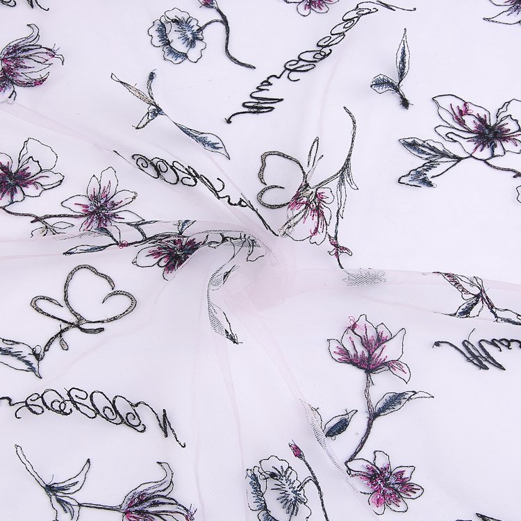 HA-16486 Competitive price china wholesale sequin mesh embroidery fabrics for garment clothing material
