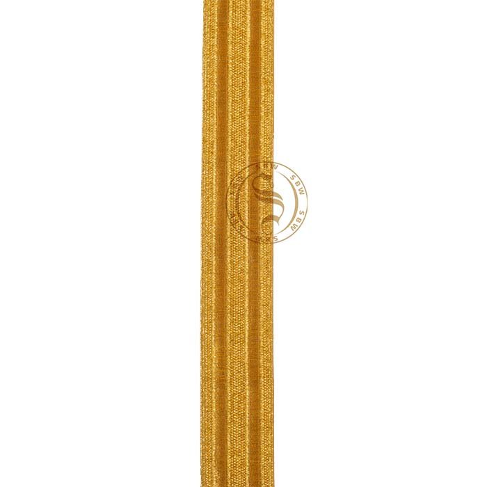 Braid Rank Lace Silky Yellow 13mm Wide | Best Embroidery Golden Ribbon and Braids On Customize Logo Design Uniform Accessories