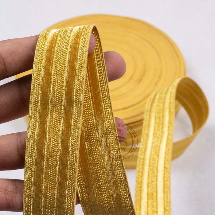 Braid Rank Lace Silky Yellow 13mm Wide | Best Embroidery Golden Ribbon and Braids On Customize Logo Design Uniform Accessories