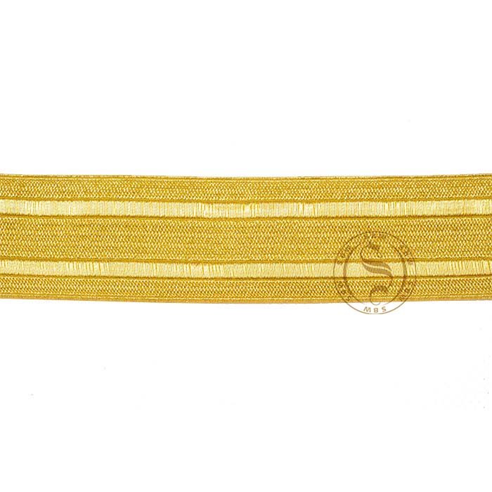 Braid Rank Lace Silky Yellow 13mm Wide | Best Embroidery Golden Ribbon and Braids On Customize Logo Design Uniform Accessories