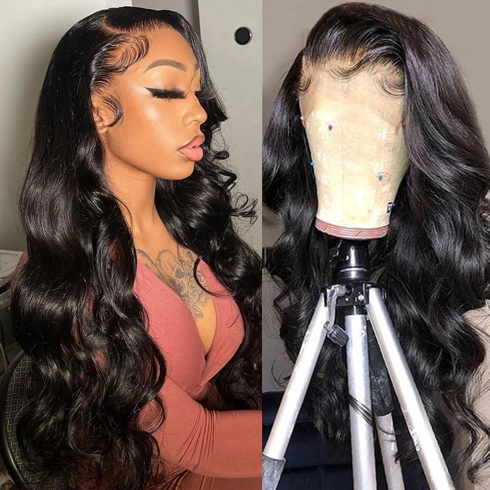 Raw Indian Virgin Hair Body Wave Wig Human Hair Lace front 360 Hd Lace Frontal Wig Vendor Full Lace Front Wigs For Black Women