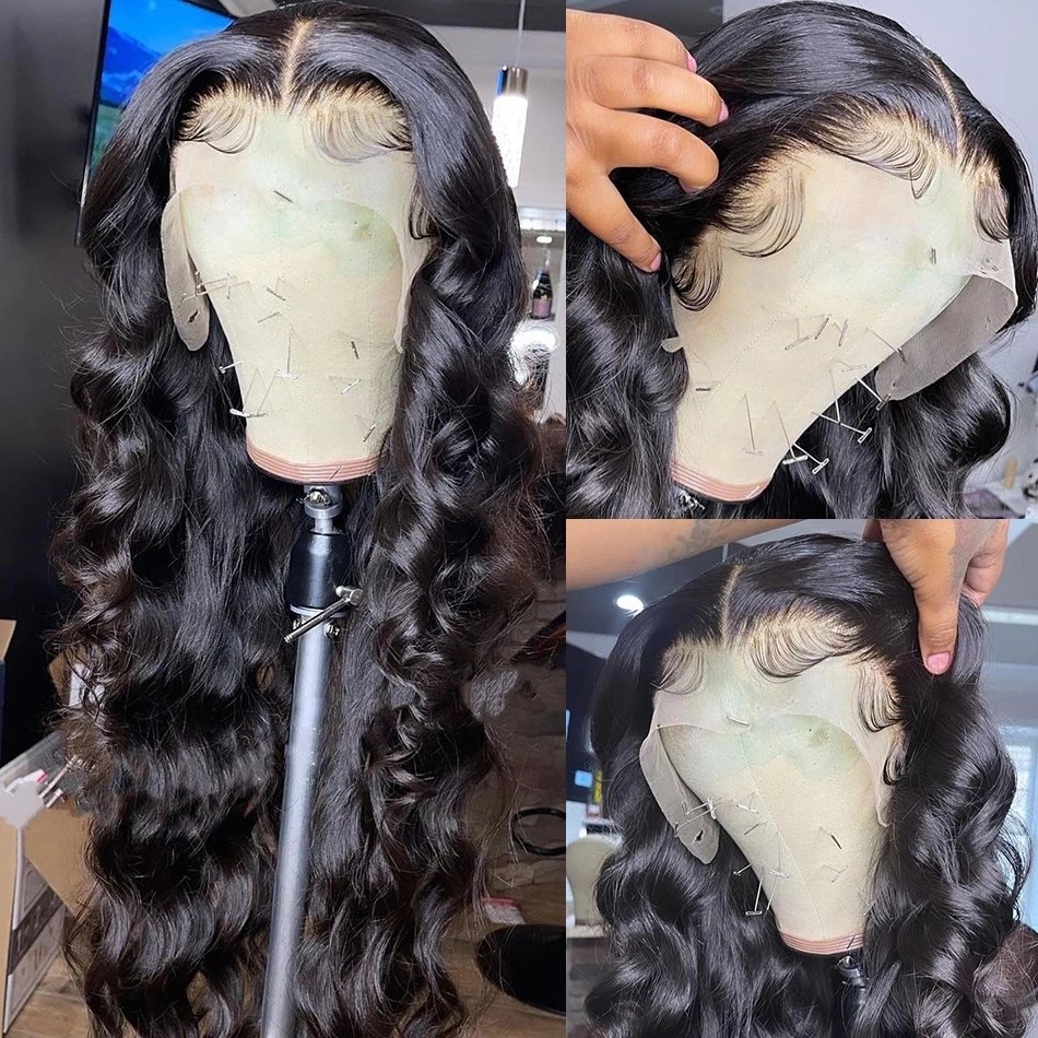 Raw Indian Virgin Hair Body Wave Wig Human Hair Lace front 360 Hd Lace Frontal Wig Vendor Full Lace Front Wigs For Black Women