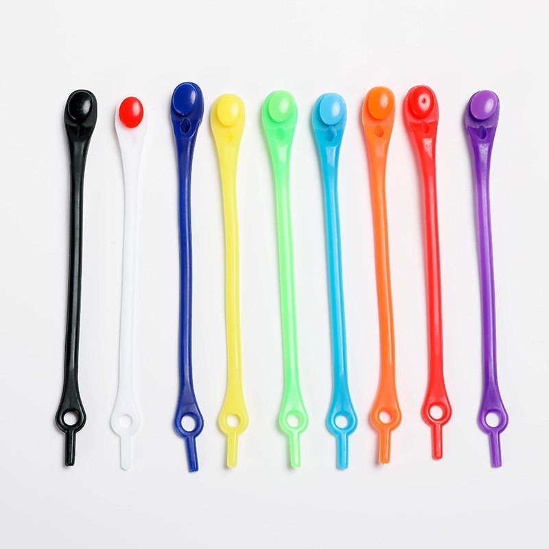 shoe lace manufacturer Silicone non tie thick Shoelaces Elastic Shoe Laces rubber shoe lace