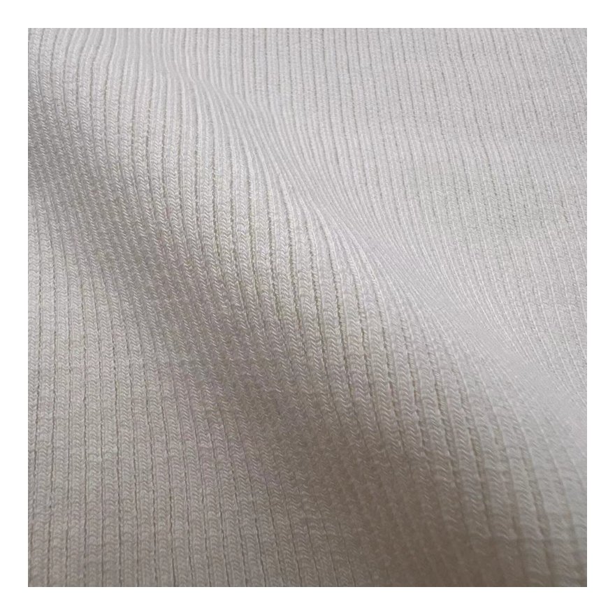 Wrinkle Resistant 49%Lyocell 48%Cotton 3%Spandex Rib Knitted Fabric for Women Camisole