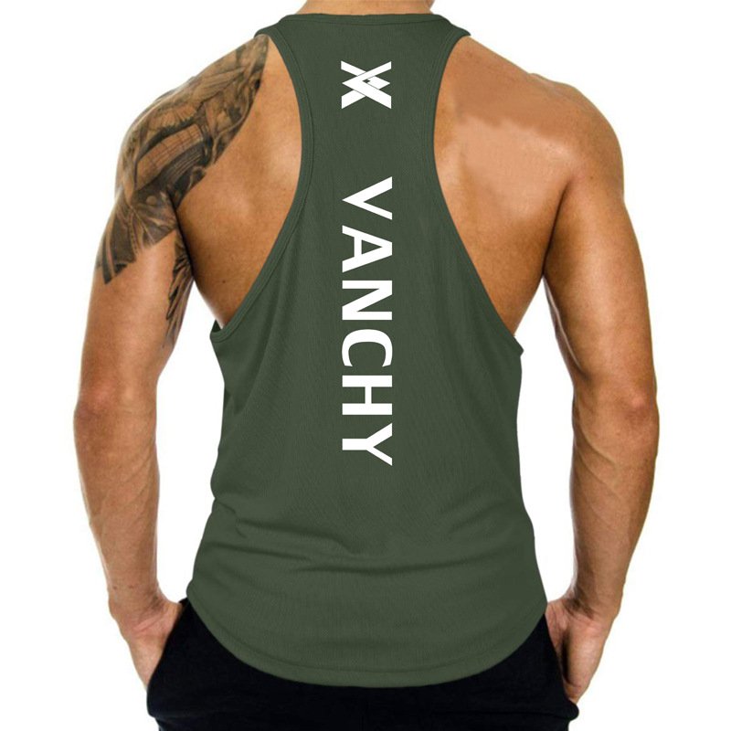 Wholesale Bodybuilding Stringer Tank Top Ribbed Tank Top Custom Gym Sport Tee Running Muscle Training Vest Mens Tank Top