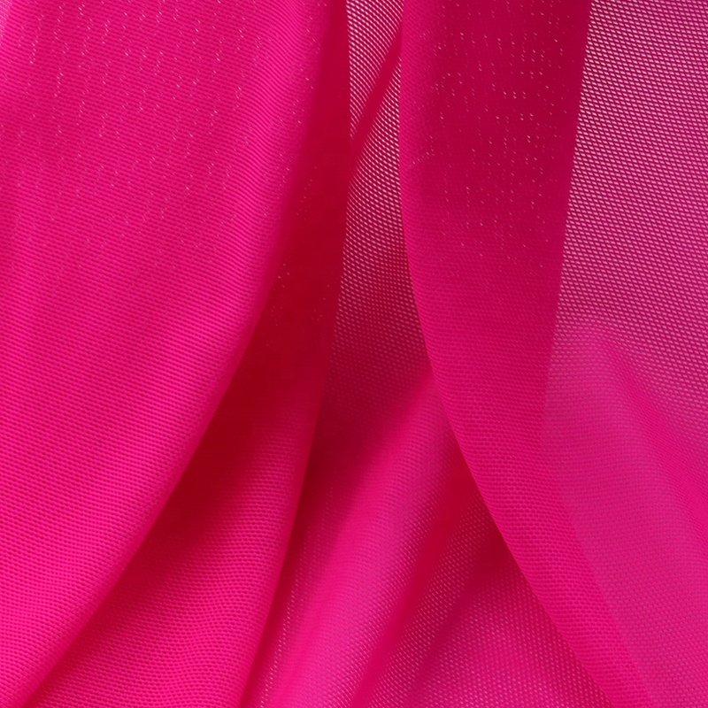 Zhifa 93% nylon 7% spandex fabric, 40D semi gloss warp knitted mesh underwear and bra fabric