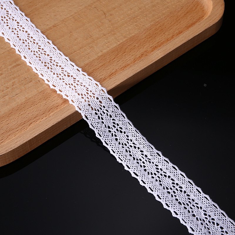 Wholesale Garment textile telas polyester warp knitting fabric stretch Cotton Crochet Lace For Garment