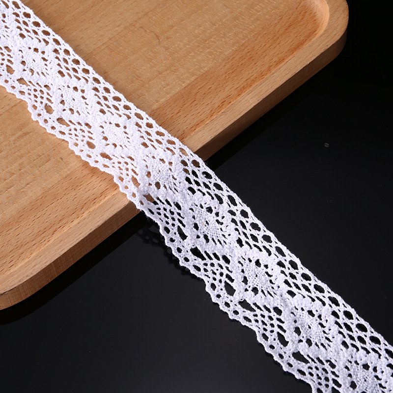 Wholesale Garment textile telas polyester warp knitting fabric stretch Cotton Crochet Lace For Garment