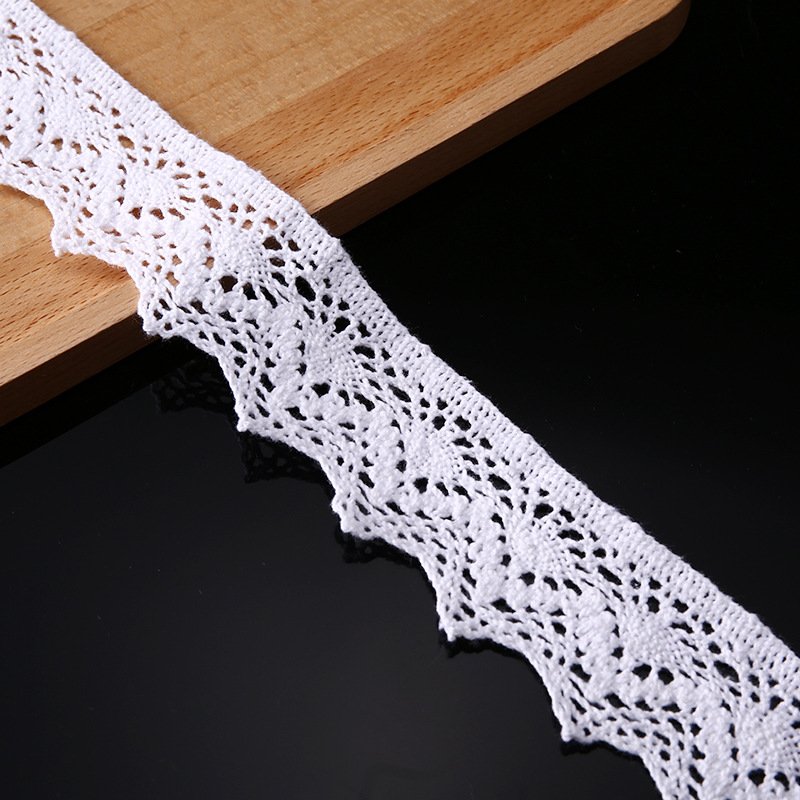 Wholesale Garment textile telas polyester warp knitting fabric stretch Cotton Crochet Lace For Garment