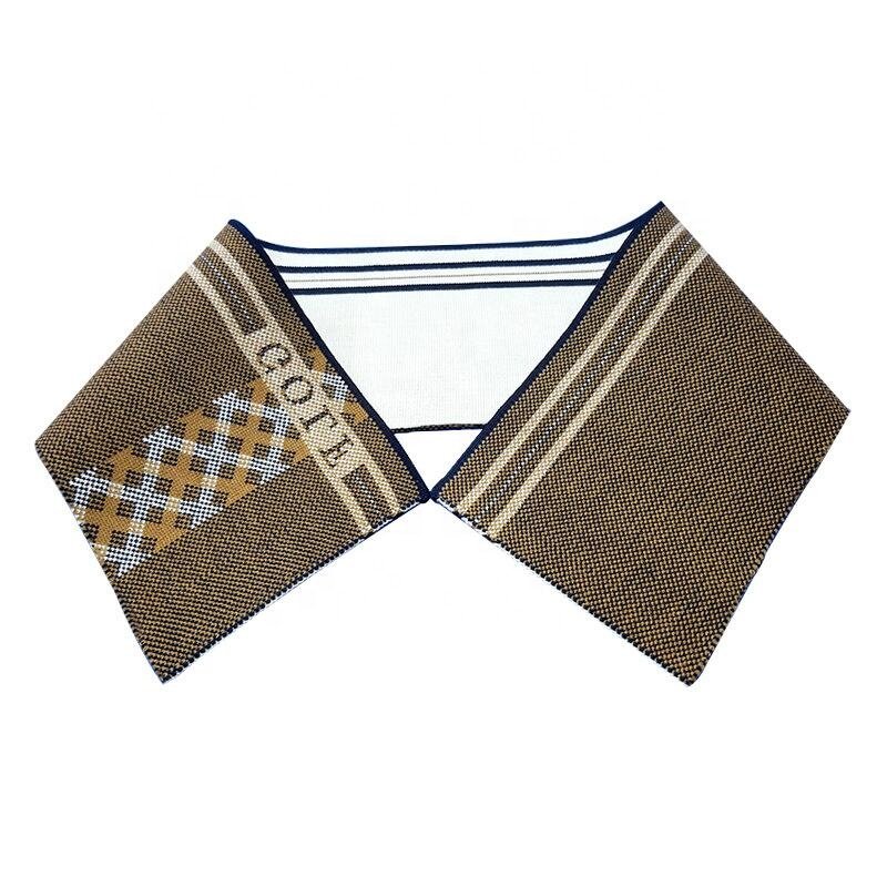 Plain Ribbing 1X1 Polyester Flat Knit rib fabric Solid Color Collar for POLO shirt Full Collar