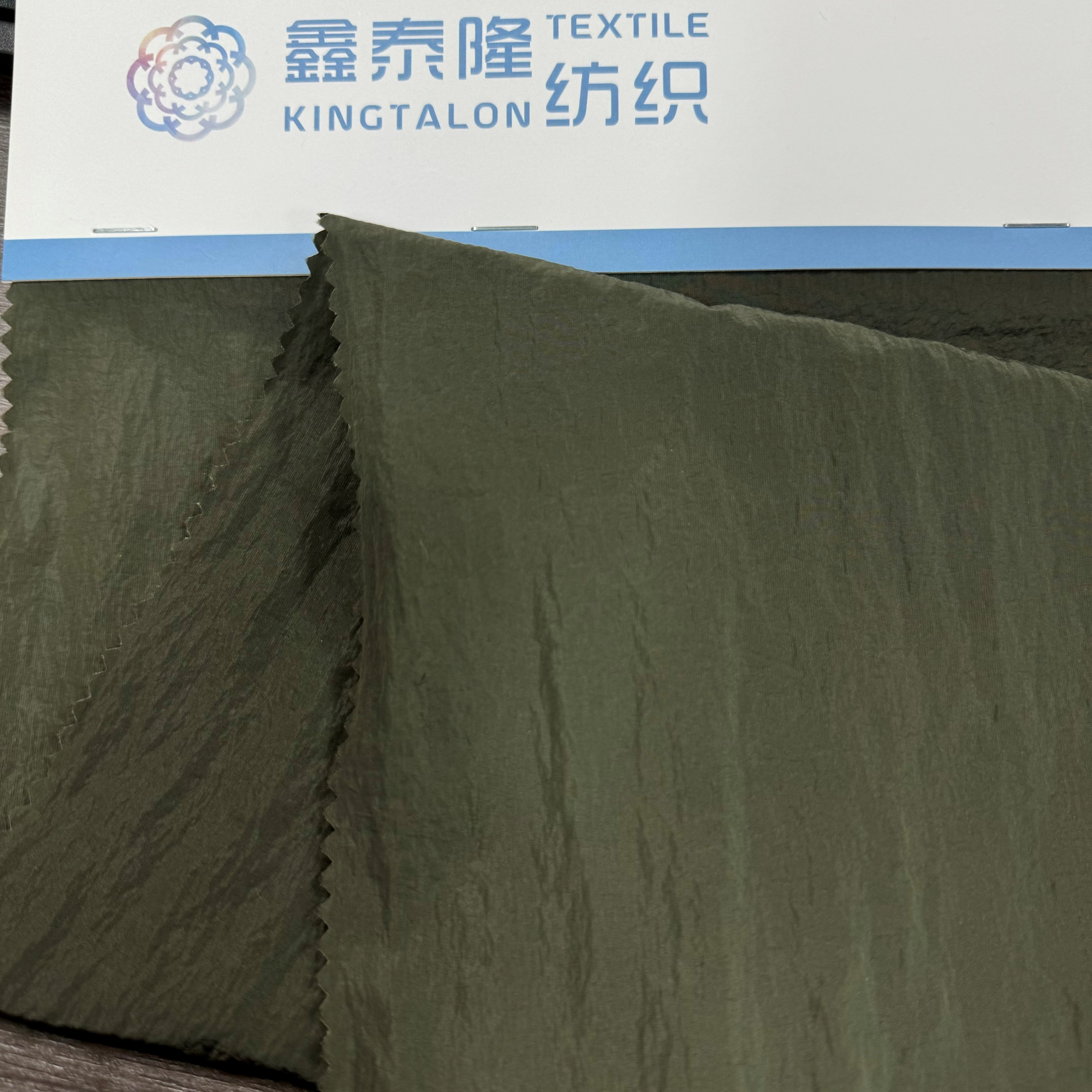 10D*10D NYLON TAFFETA PLAID LIGHTWEIGHT TASLON FABRIC FOR WINTER JACKET RECYCLED/ECO- FABRIC FOR DOWNJACKET