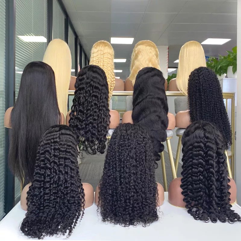 Free Sample Pre Plucked HD Lace Front Human Wigs For Black Women, Lace Frontal Wig Body Wave With Baby Hair
