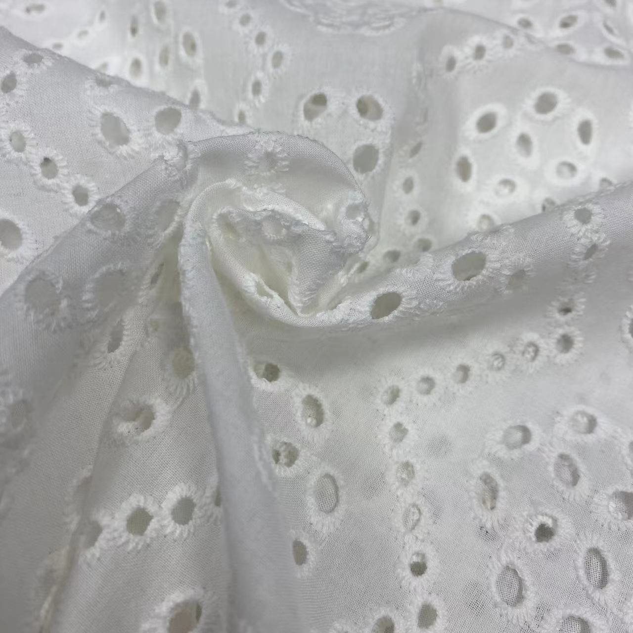100%Cotton embroidery fabric ,cotton embroidery fabric with holes,Can be made clothing fabrics,Multi-color custom ,wholesale