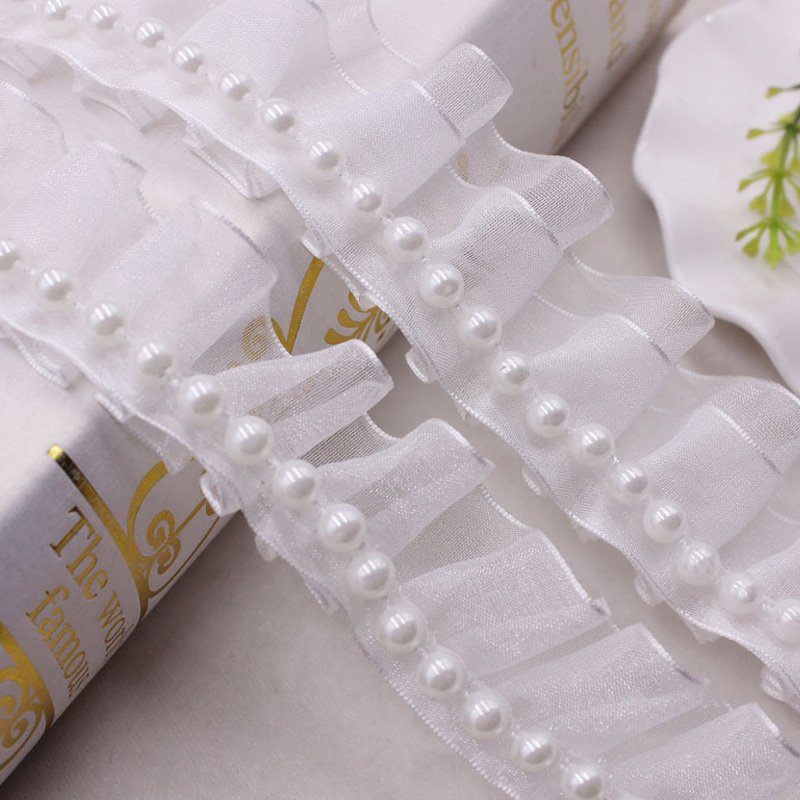 Textile and Dresses Champagne Gold Embroidered Swiss Voile Lace for Home Soft Sequins Flower OEM Customized Lace Fabric