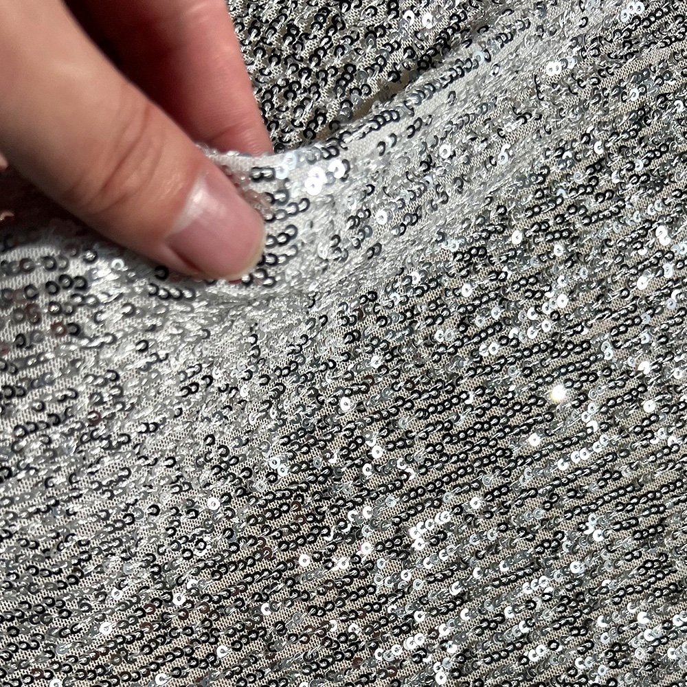 Factory Price Tulle Lace Colorful Sequined Embroidered Glitter Lace /Velvet Fabrics for Evening Dress