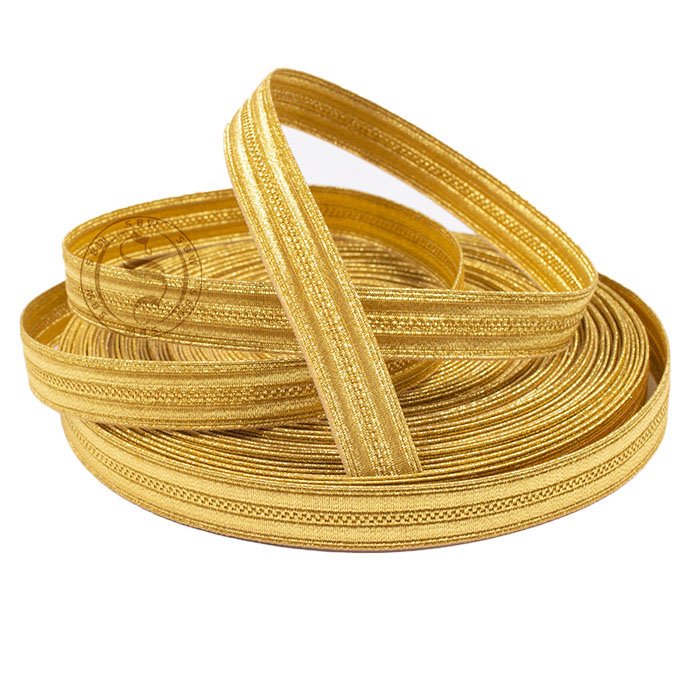 Premium Quality Gold Boating Uniform Lace - Bullion Wire - 15mm Wide | Customizable Ceremonial Uniform Braids and Laces