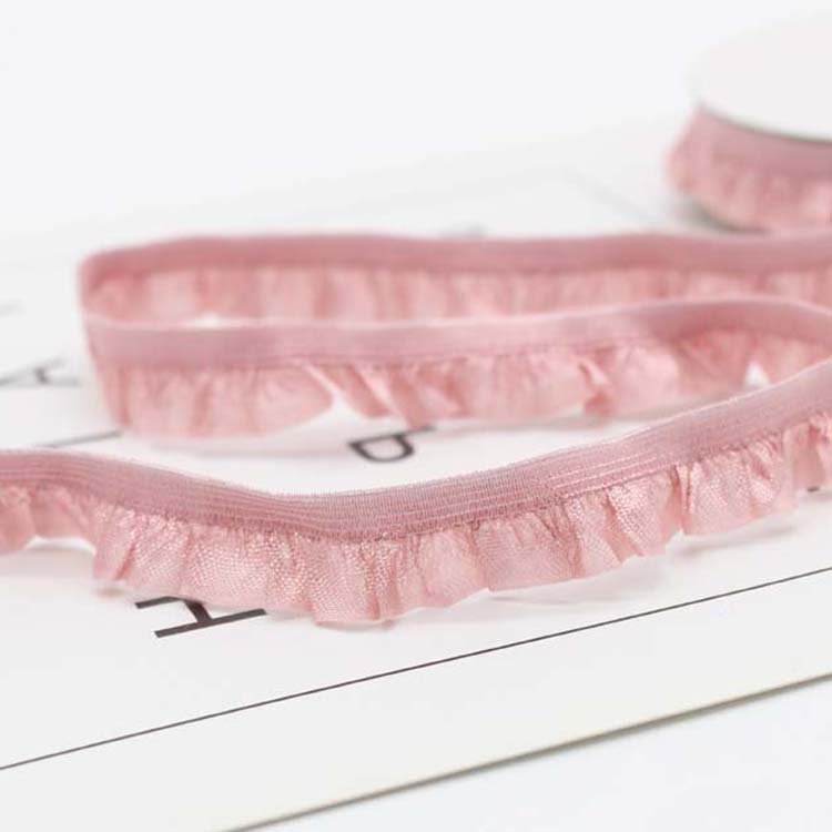 Wholesale garment accessories lace elastic webbing band sewing lace belt webbing for underwear clothing