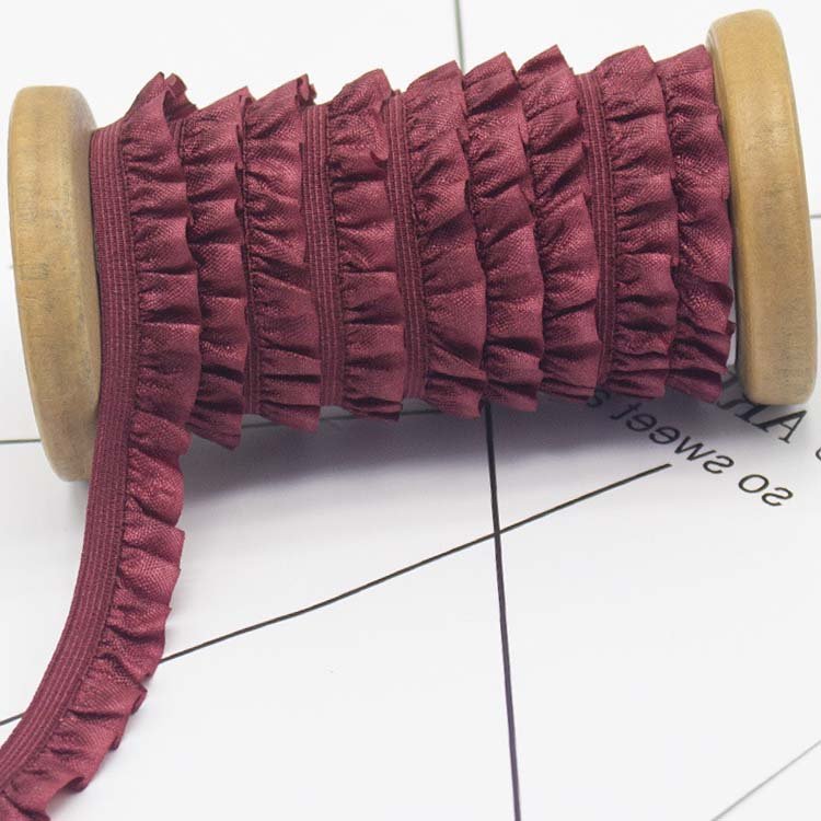 Wholesale garment accessories lace elastic webbing band sewing lace belt webbing for underwear clothing