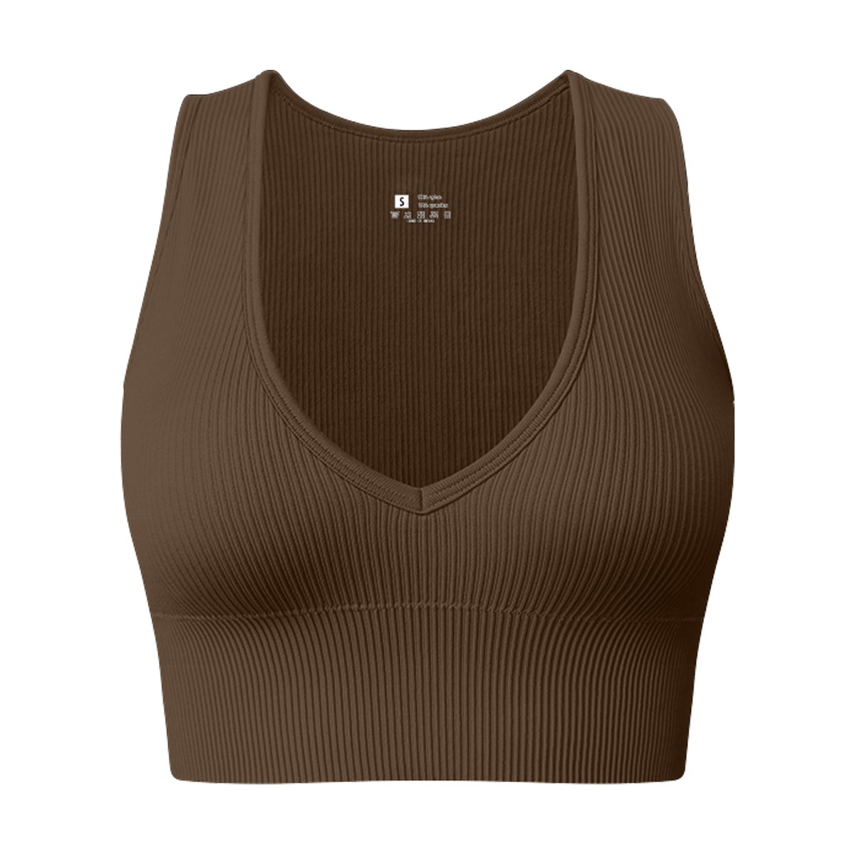 New Wholesale Women's Open Back Yoga Vest Knitted Rib Seamless Fitness Clothes Low Neck Sleeveless Sport Top