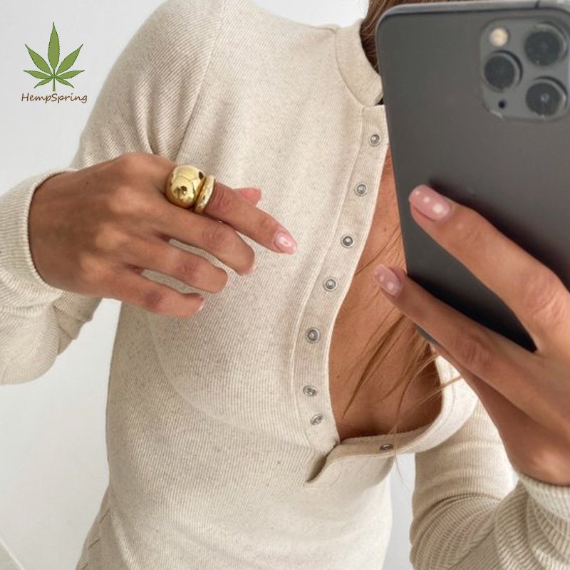 women ribbed henley ribbed long sleeve shirt women hemp tshirt ladies henley shirts ribbed knit sustainable henley women shirts