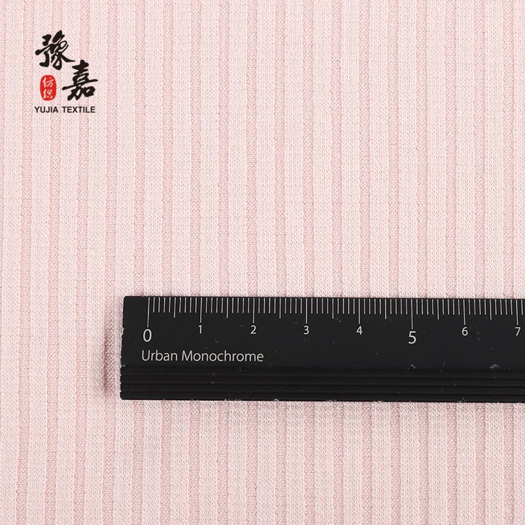 Eco-friendly Plain Dyed 280gsm Knitted Rib Bamboo Spandex Organic Cotton Fabric For Sweatshirts