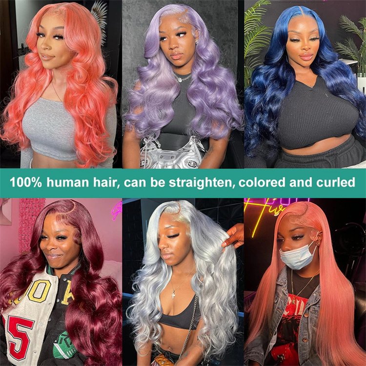 180% Density Raw Virgin Brazilian Peruvian Hair 13X6 613 Blonde Body Wave HD Transparent Lace Frontal Human Hair Wigs For Sale