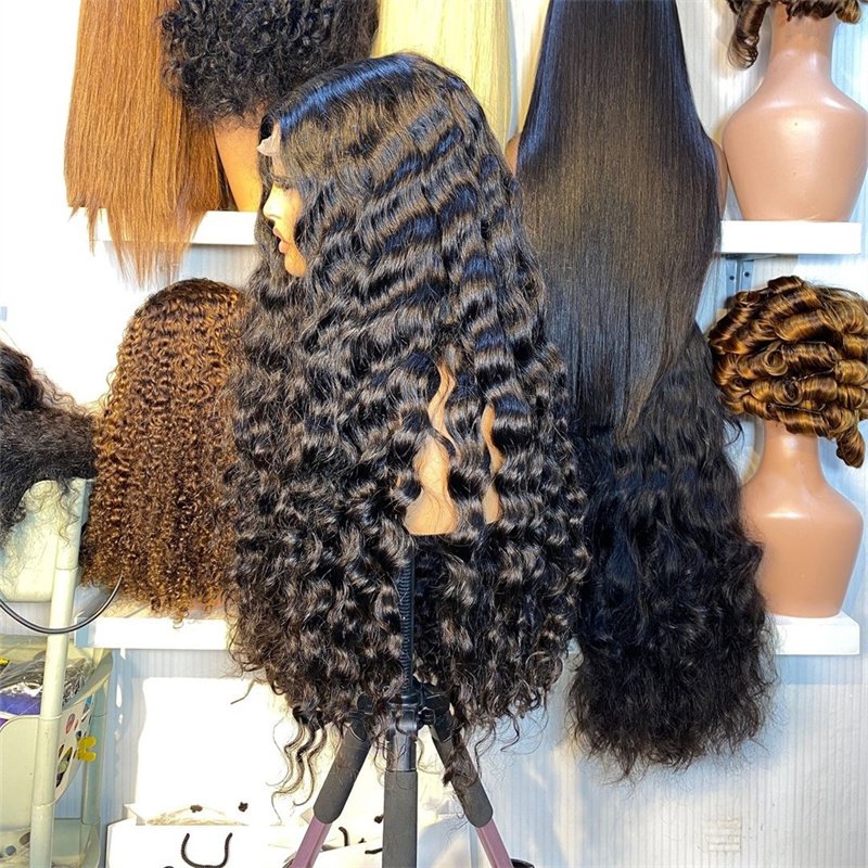 Derian Frontal Glueless Full Hd Lace Wig,Cuticle Aligned Virgin Raw Indian Hair Wig,Unprocessed 100% Full Lace Human Hair Wig