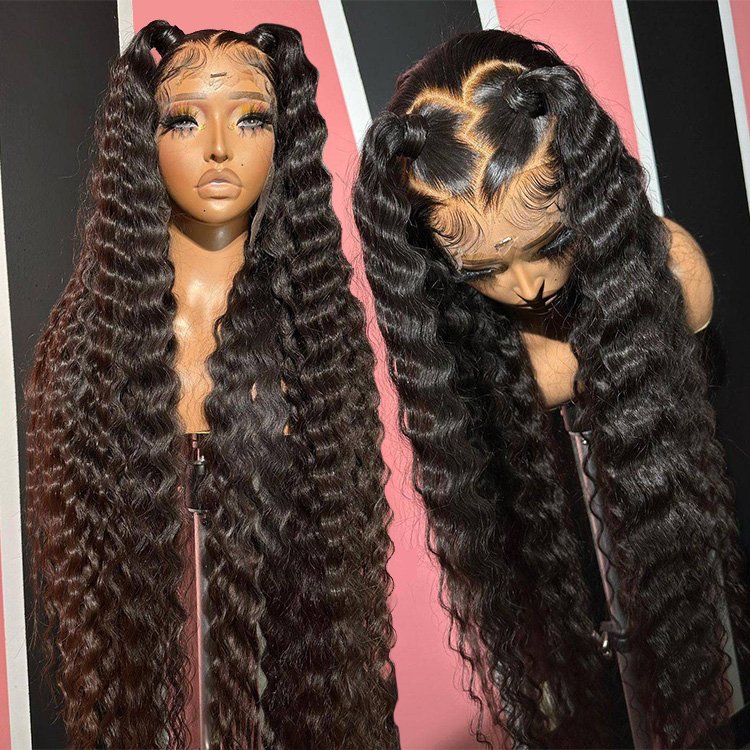 13x4 Raw Indian Lace Front Human Hair WIg, Glueless Full HD Lace Frontal Wigs,Vietnamese Bone Straight Wigs For Black Women