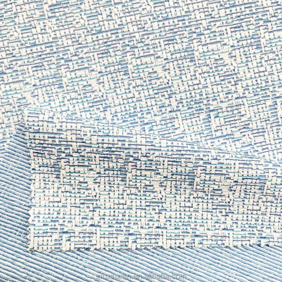 XA3523 new textured yarn dyed 4 way stretched thick swimwear fabric bikini swimsuit garment dress jacquard